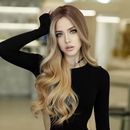 Peruka Syntetyczna Blond Falowana Balayage