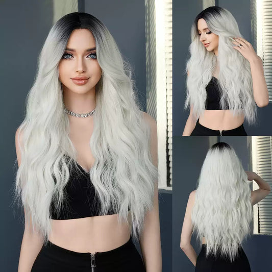 Peruka Syntetyczna Ombre Blond Falowana